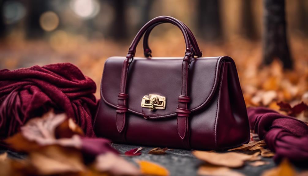 burgundy accessories elevate style