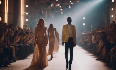 celebrity catwalk at fashion