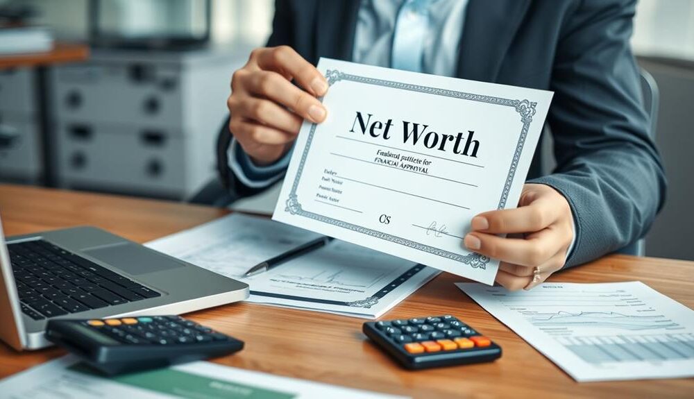 net worth certificate necessity explained