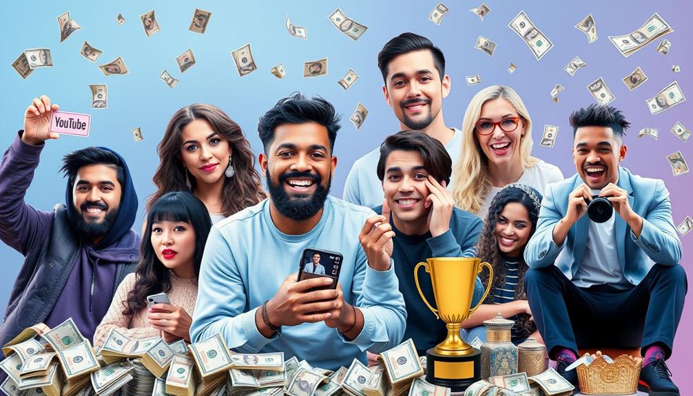 youtube influencers financial success