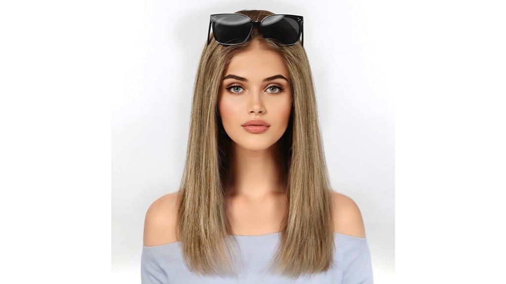 16 inch brown blonde wigs