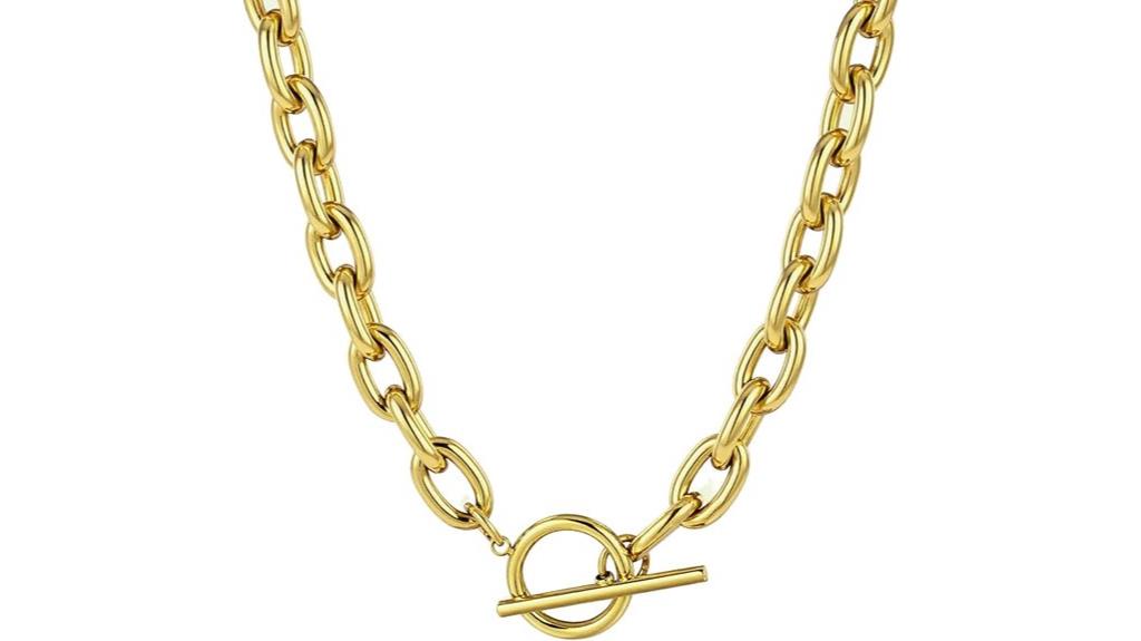 18k gold chunky necklace