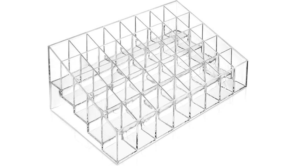 acrylic lipstick makeup organizer