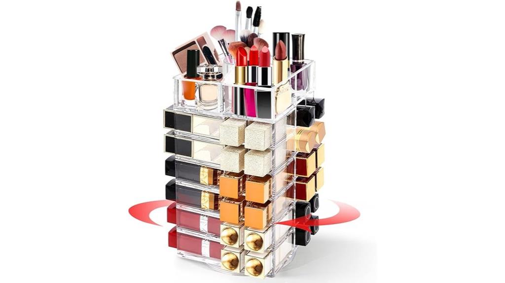 acrylic lipstick storage organizer