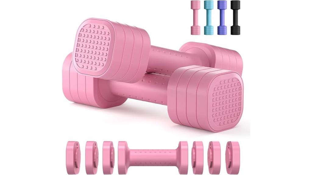 adjustable dumbbell set two