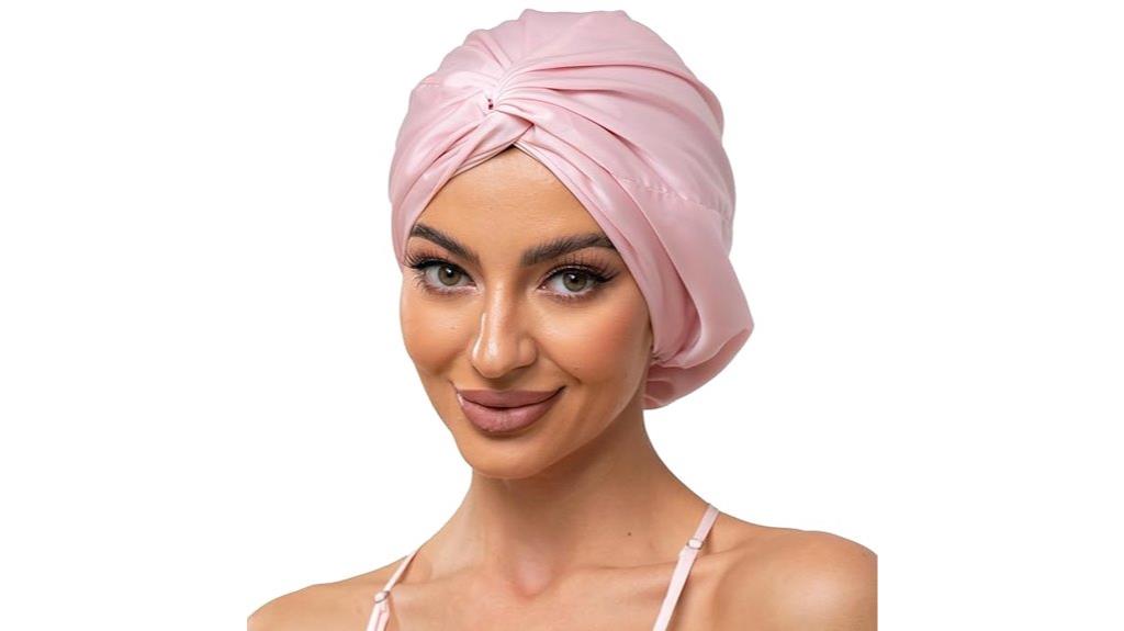 adjustable satin sleep bonnet