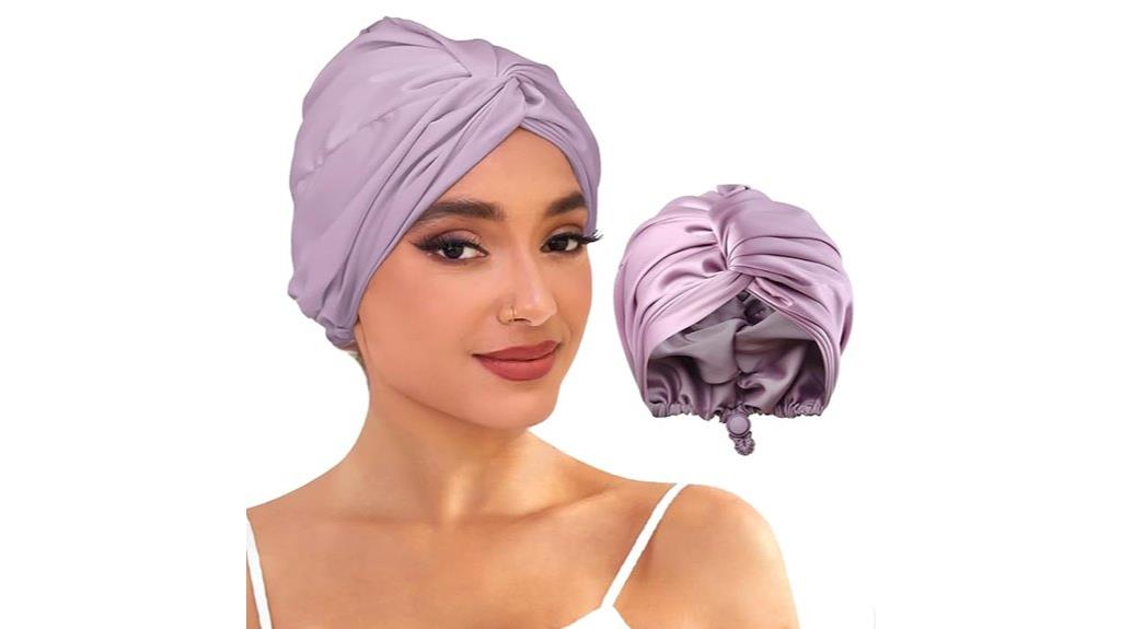 adjustable satin sleep bonnet