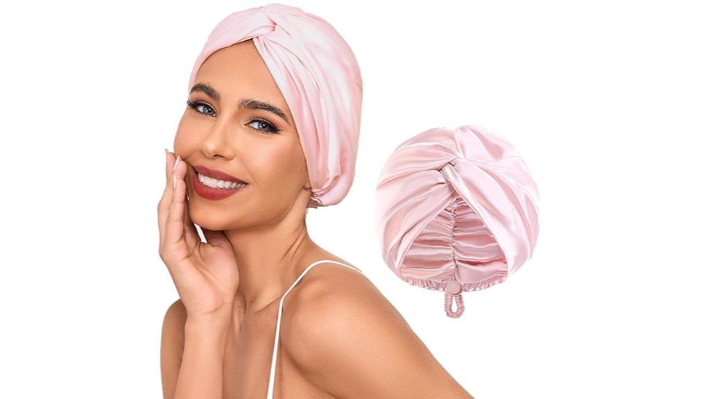 adjustable satin sleep bonnet