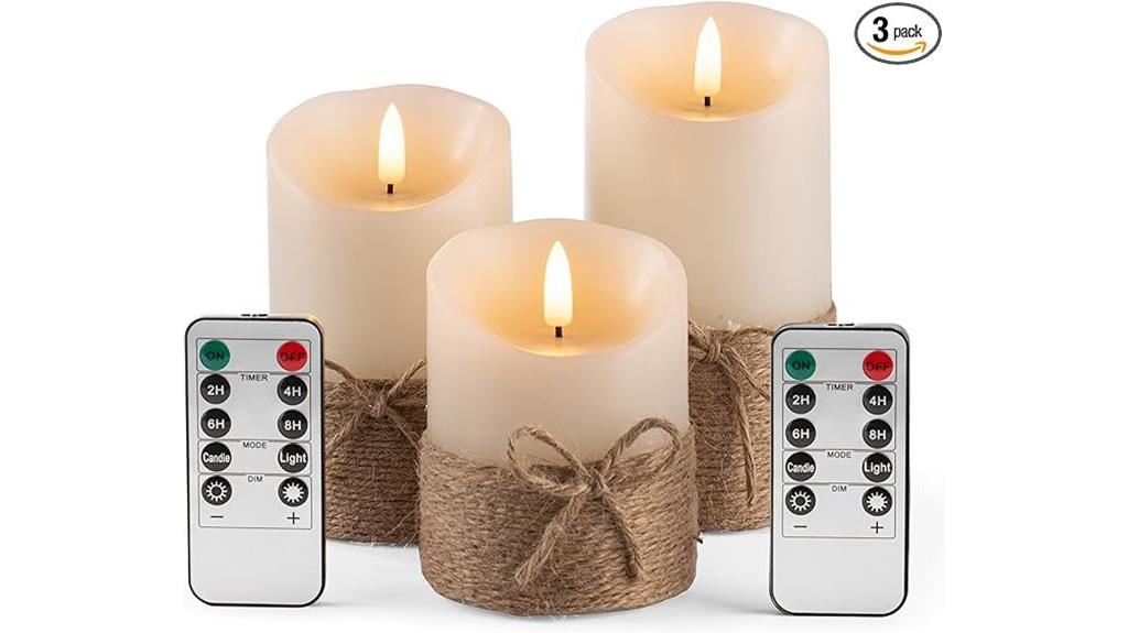 battery operated pillar candles