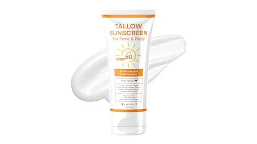 beef tallow spf sunscreen