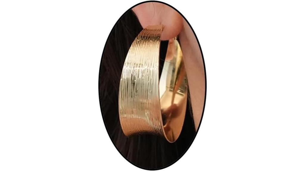 bold gold hoop earrings