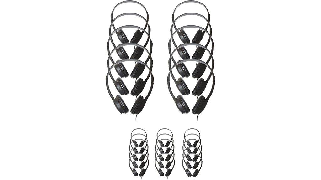bulk classroom headphone pack