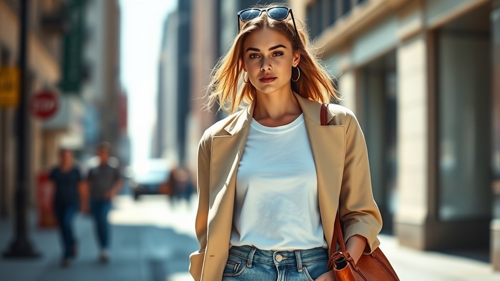 casual chic model attire