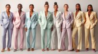 celebrity pastel power suits