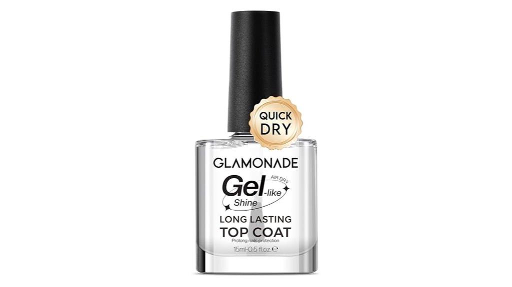 clear nail polish top coat