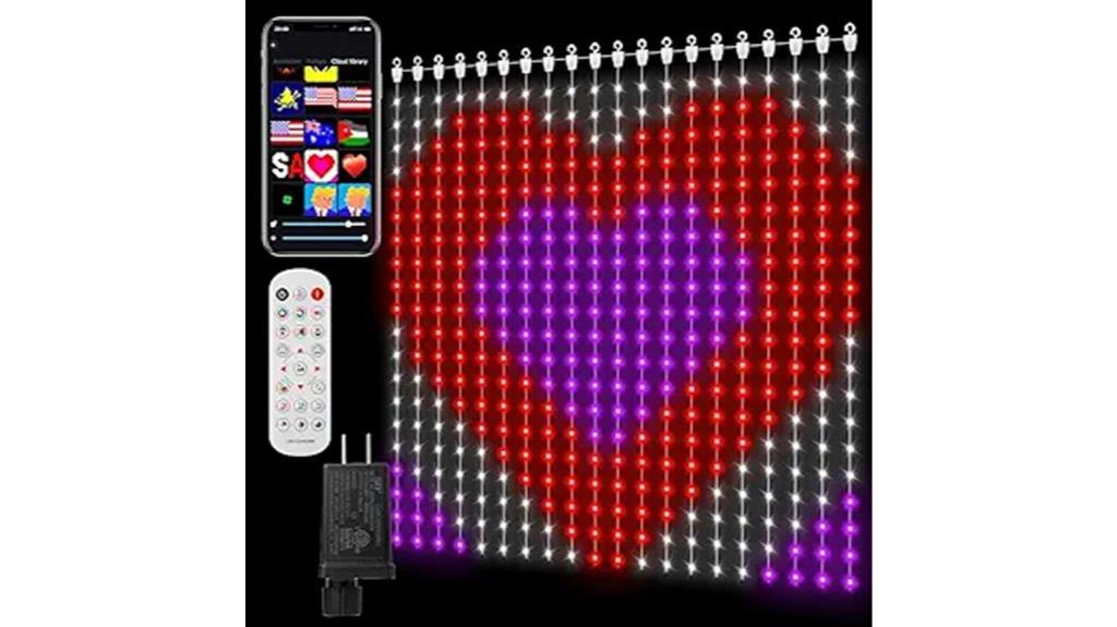 colorful led curtain lights