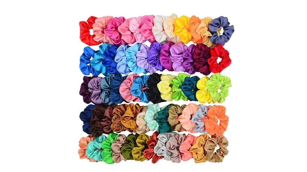 colorful satin hair accessories