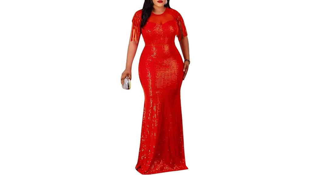 colorful sequin tassel dress