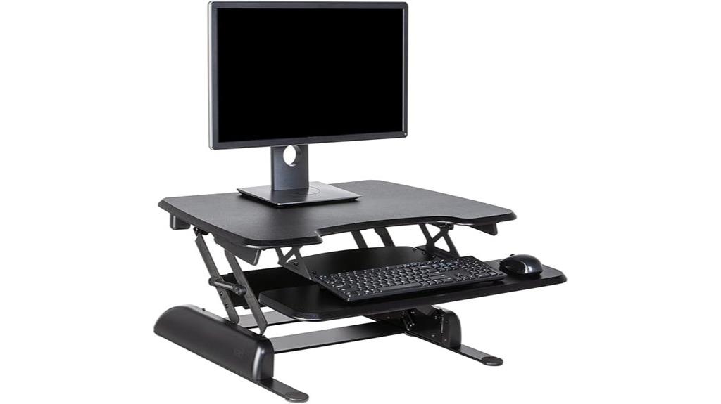 compact adjustable desk converter
