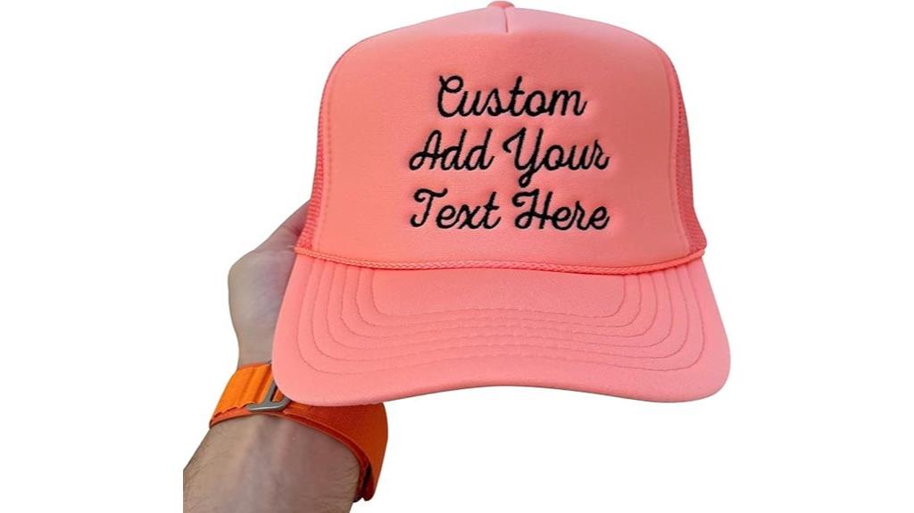 custom embroidered trucker hat