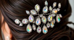 elegant bridal crystal hairpins