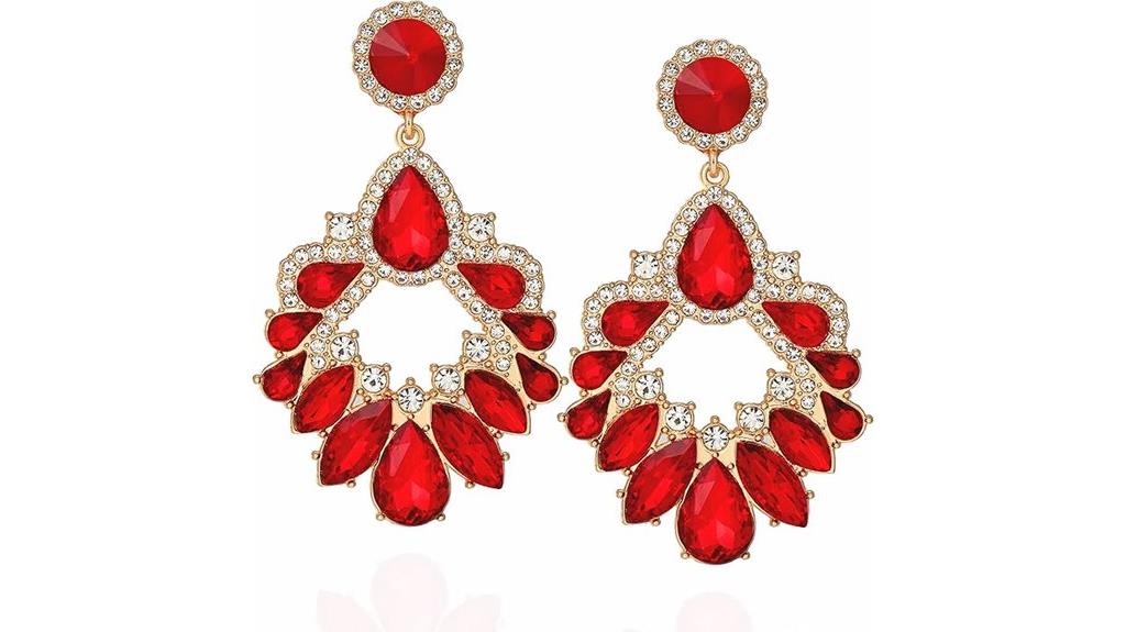 elegant bridal rhinestone earrings