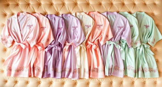 elegant bridal silk robes