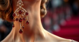 elegant red carpet chandelier earrings