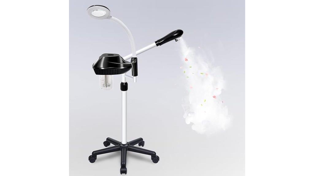 facial steamer with lamp