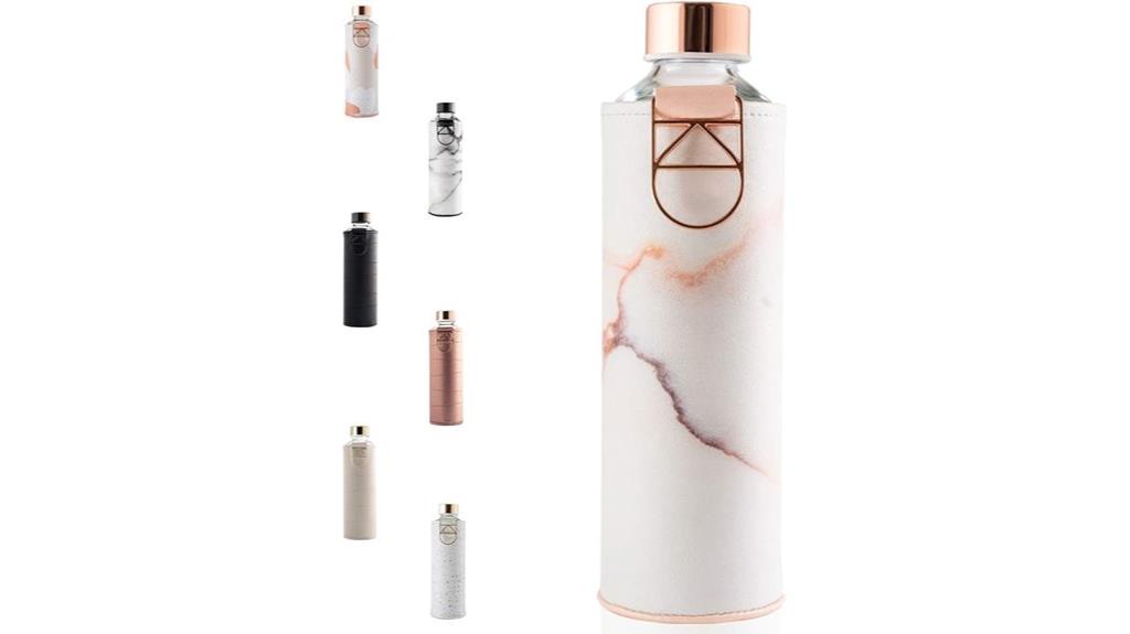 fake la glass bottle