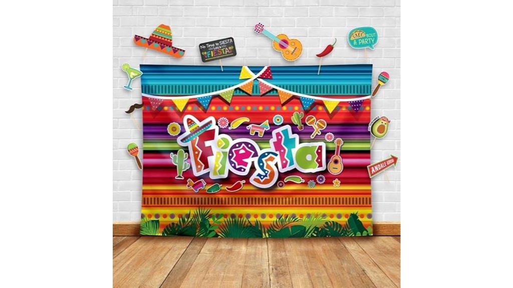 fiesta themed photography backdrop props