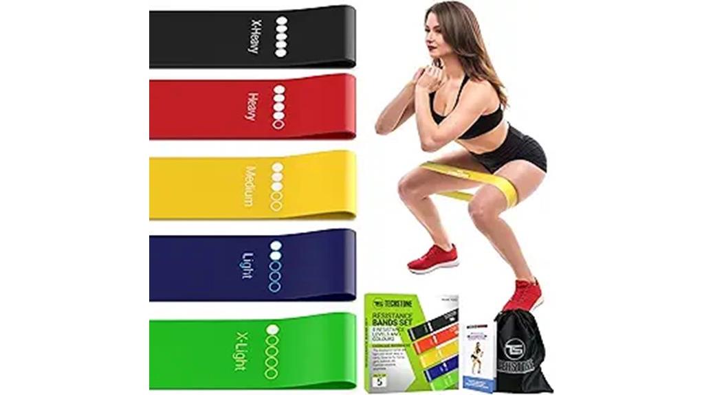 five piece resistance band set