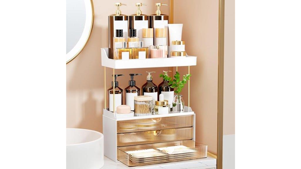 five tier makeup storage
