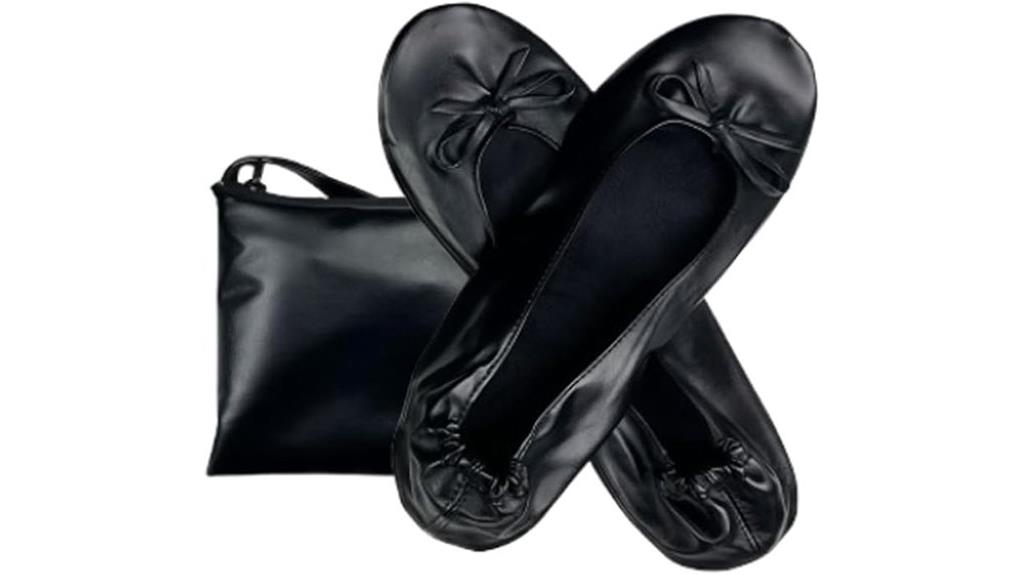 foldable slip on ballet flats