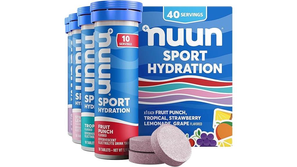 four pack electrolyte tablets