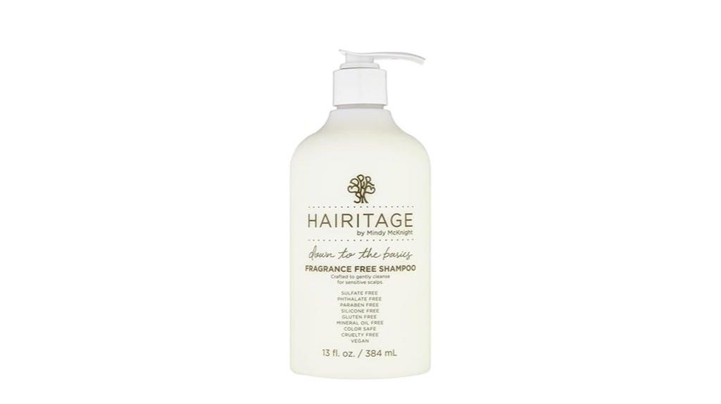 fragrance free chamomile sunflower shampoo