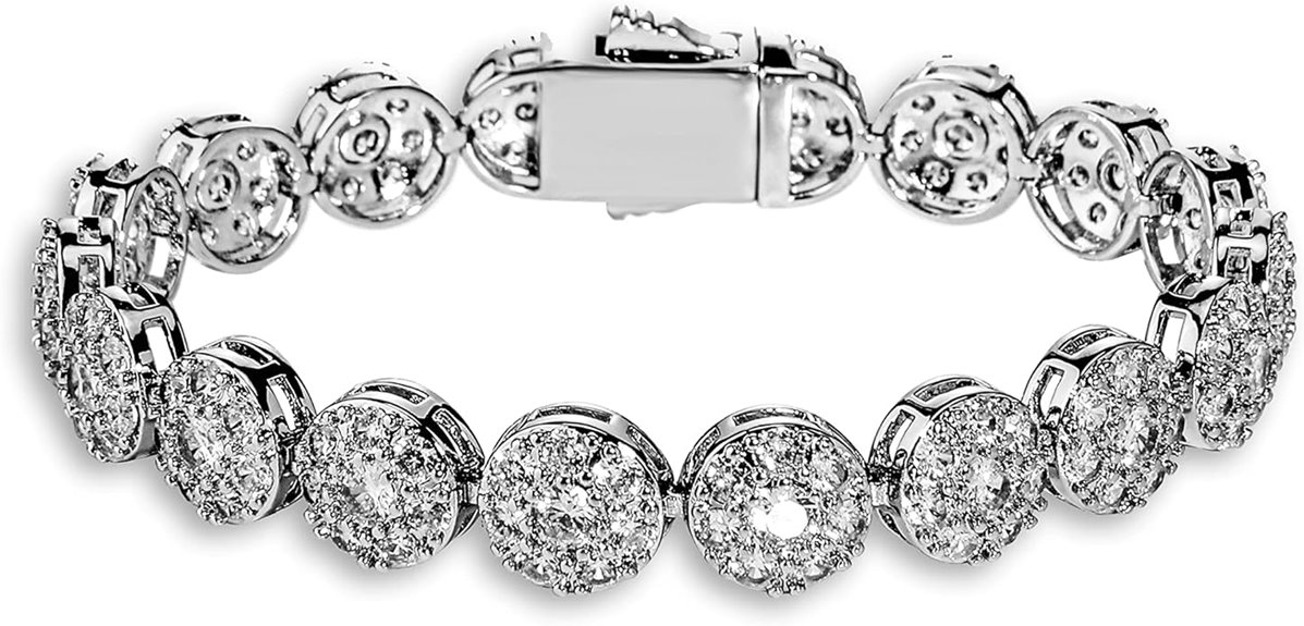 gold tennis bracelet