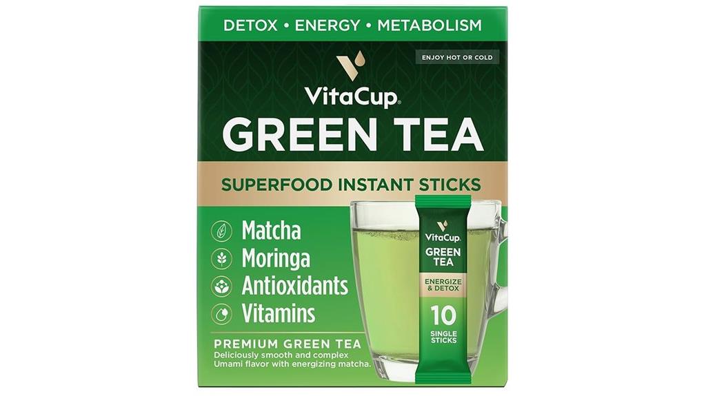 green tea instant packets