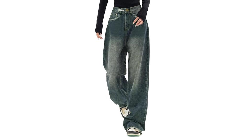 high waist cargo jeans