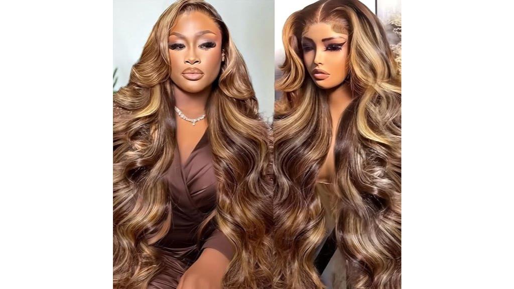 honey blonde body wave