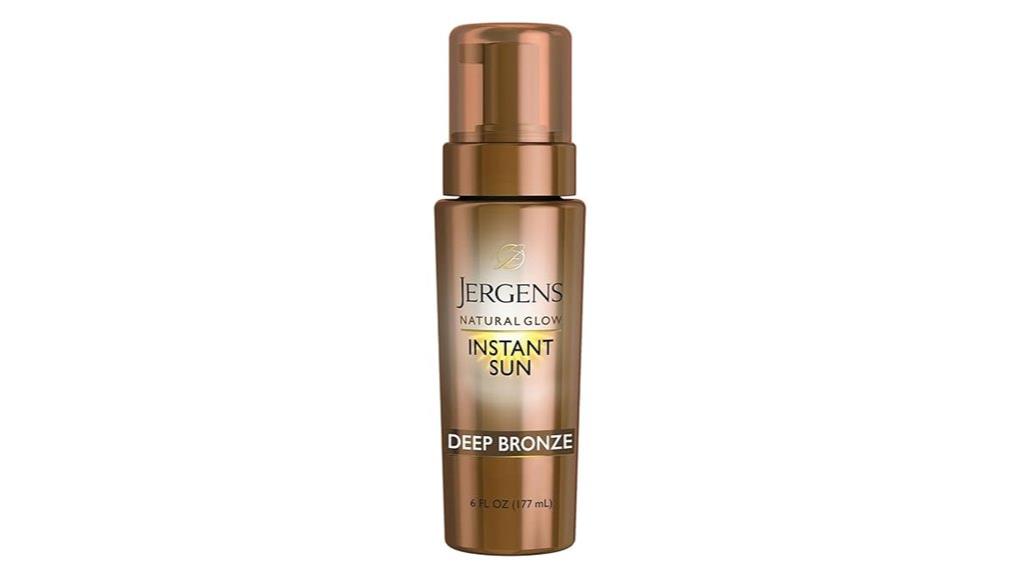 instant deep bronze tan