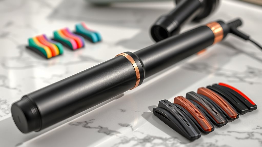 key curling wand features