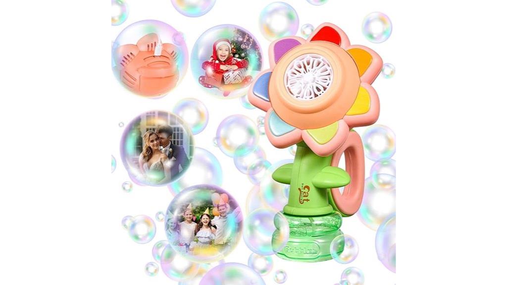 kids sunflower bubble maker