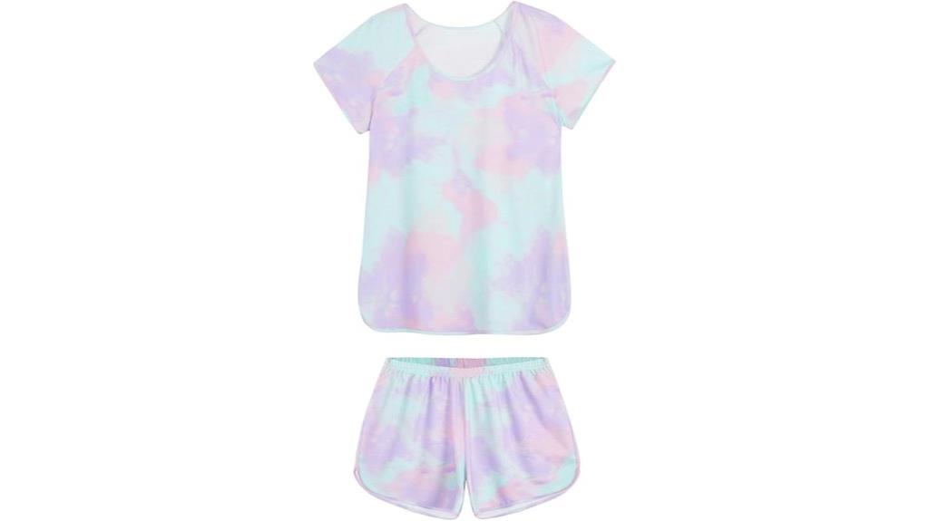 lace trim pajama set