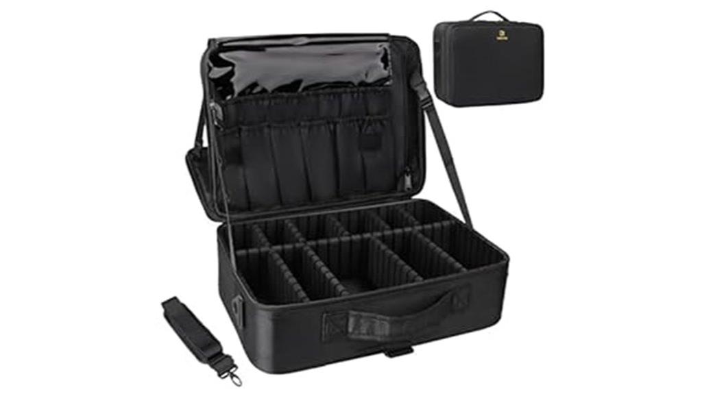 large capacity makeup case