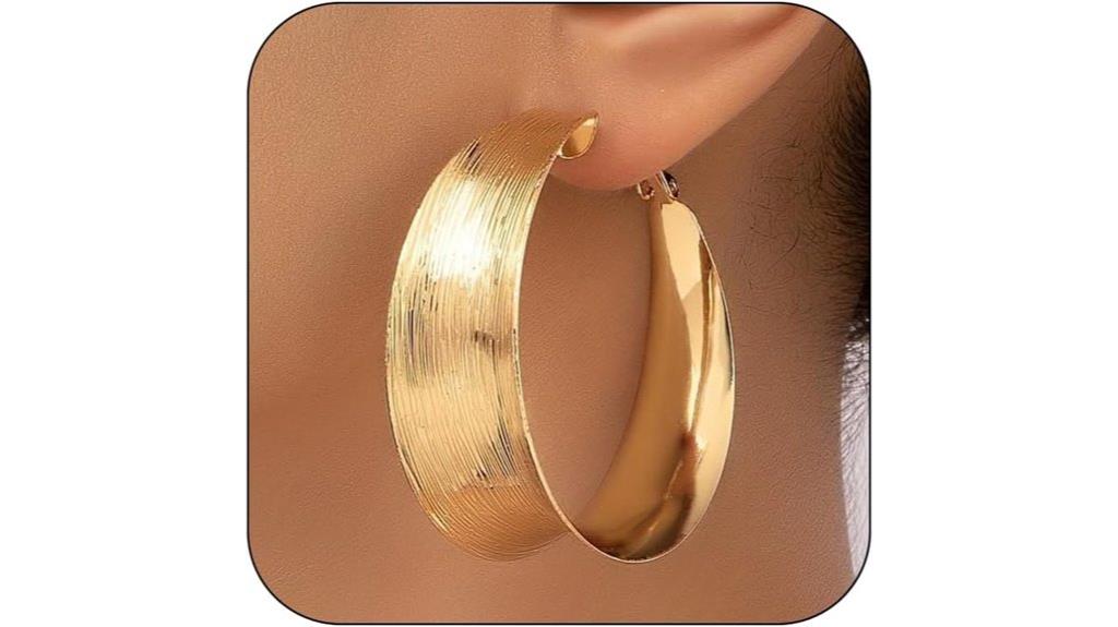 large chunky hoop earrings