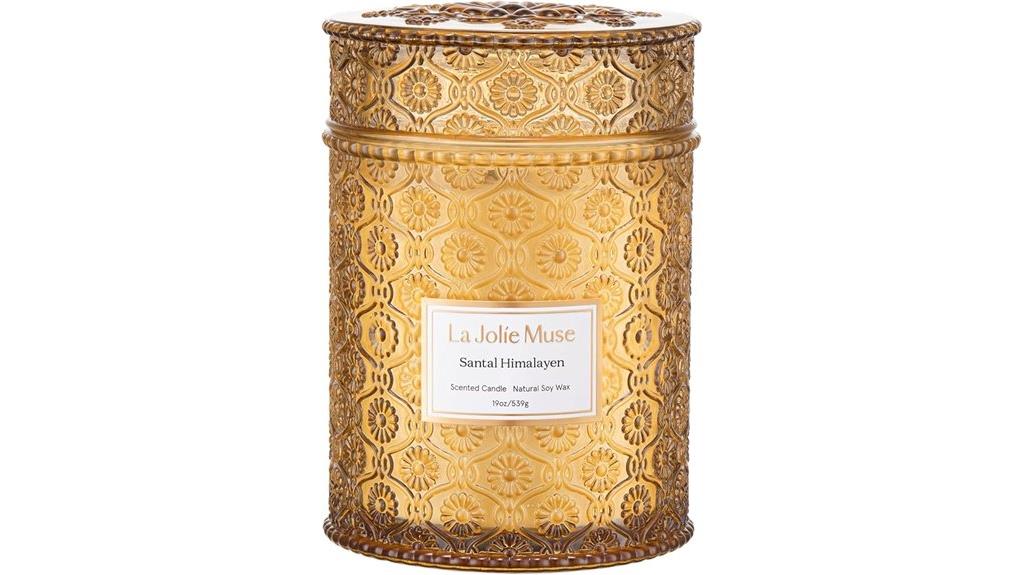 large sandalwood candle