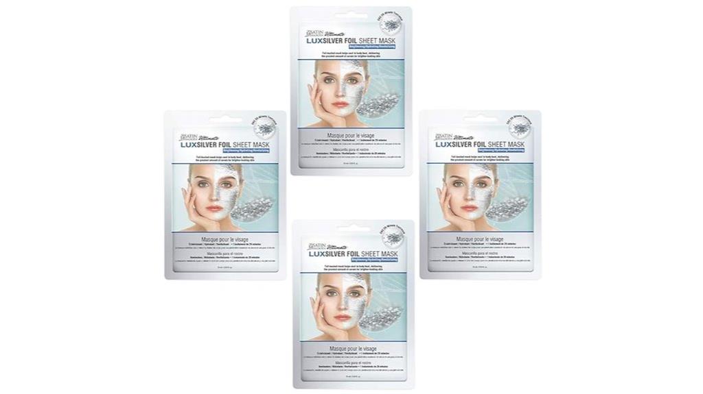 luxury silver foil mask