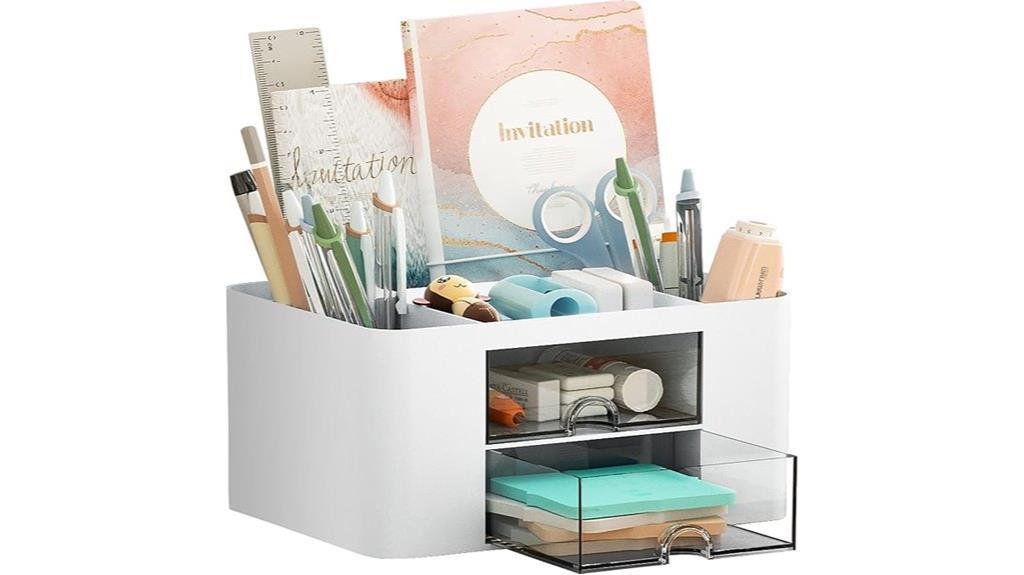 marbrasse multi drawer desk organizer