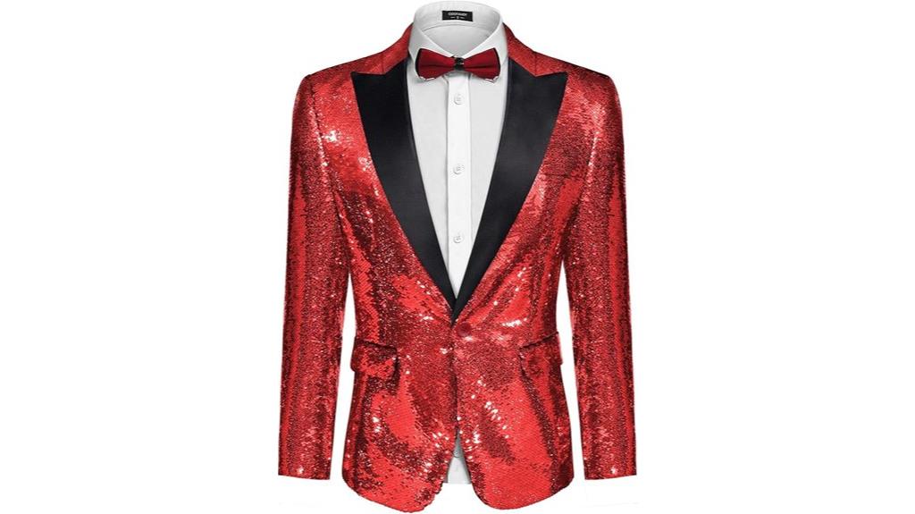 men s sequin tuxedo blazer